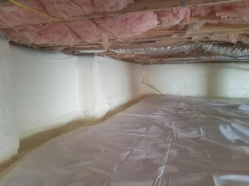 Crawl space encapsulation with closed-cell spray foam for Roof Maintenance in Bridgeport